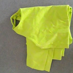 The girlfriend collective lime set EUC